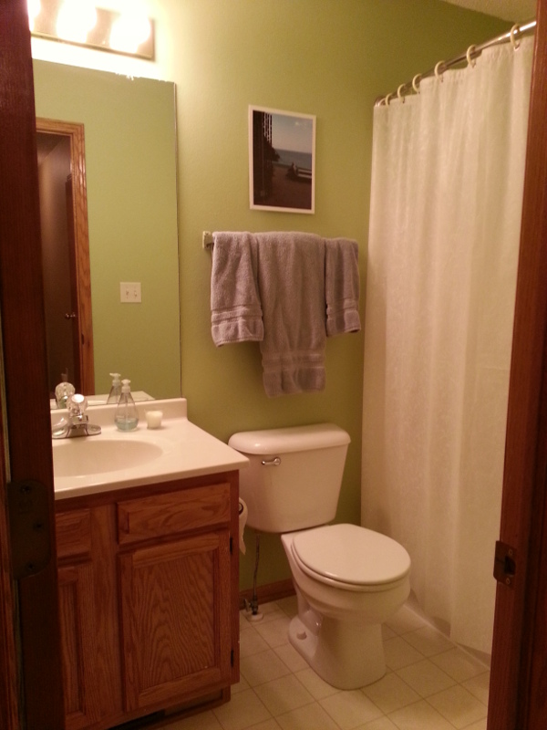 Second-floor bathroom